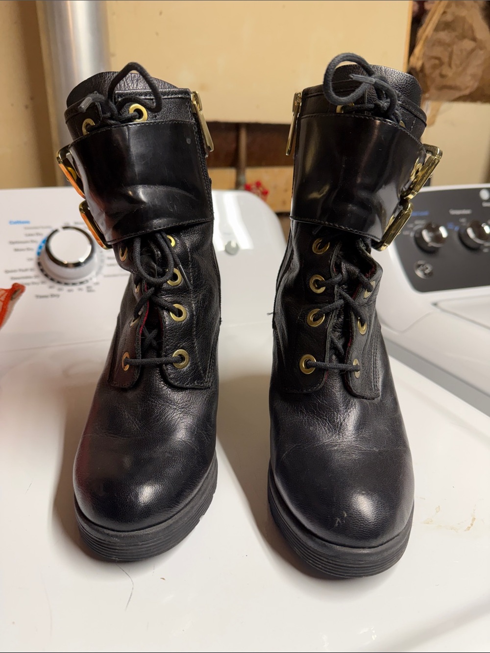 Guess Combat Boots with Buckle